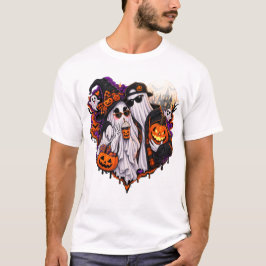 Söt spök-couple Halloween-kostym T-shirt – Spoo