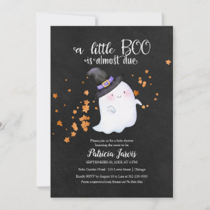 Söt spök Halloween baby shower inbjudan