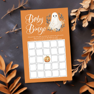 Söt spök Halloween-babybingo dusj spel