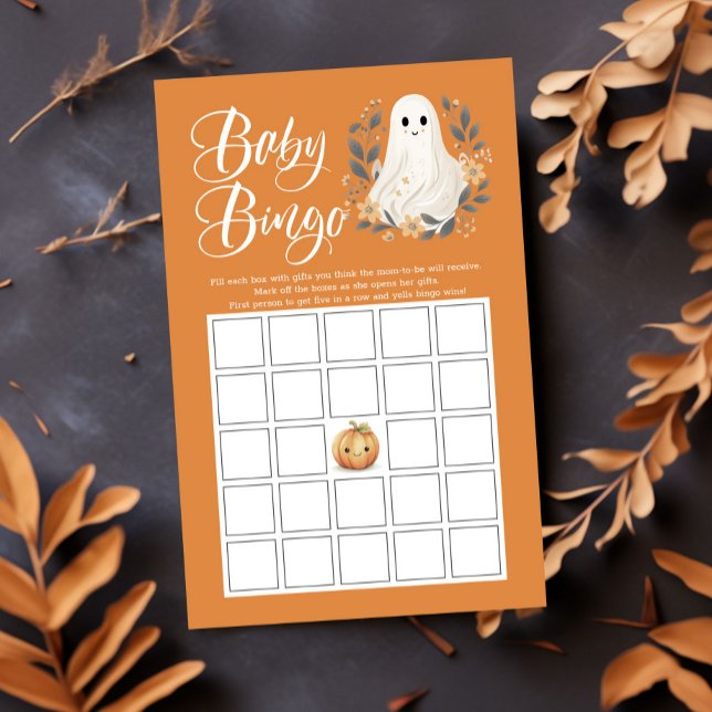 Söt spök Halloween-babybingo dusj spel (Skapare uppladdad)