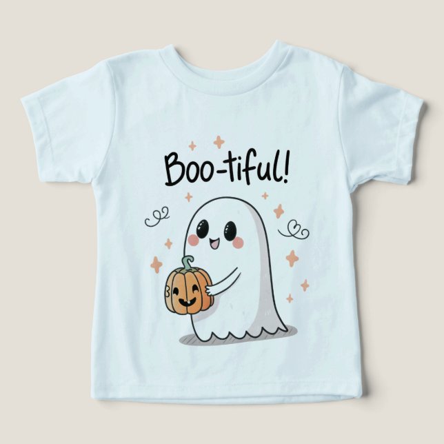“Söt spök Halloween barn T-shirt (Design Framsida)