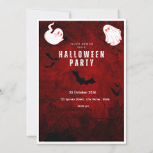 Söt spök Halloween-fest inbjudan