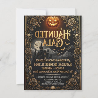 Söt spök Halloween-fest inbjudan kort 2026