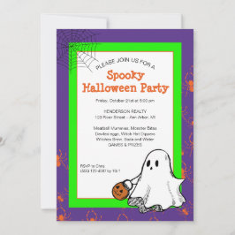 Söt spök Halloween-fest Mall Invitation