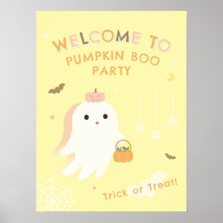 Söt spök Halloween-fest välkomstaffisch Poster