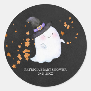 Söt Spök Halloween Flicka Bebis Shower Runt Klistermärke