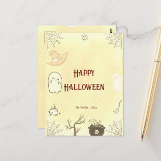 Söt spök Halloween högtid vykort