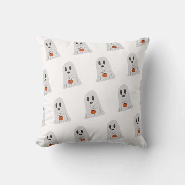 Söt spök Halloween-konst Kudde (Framsida)