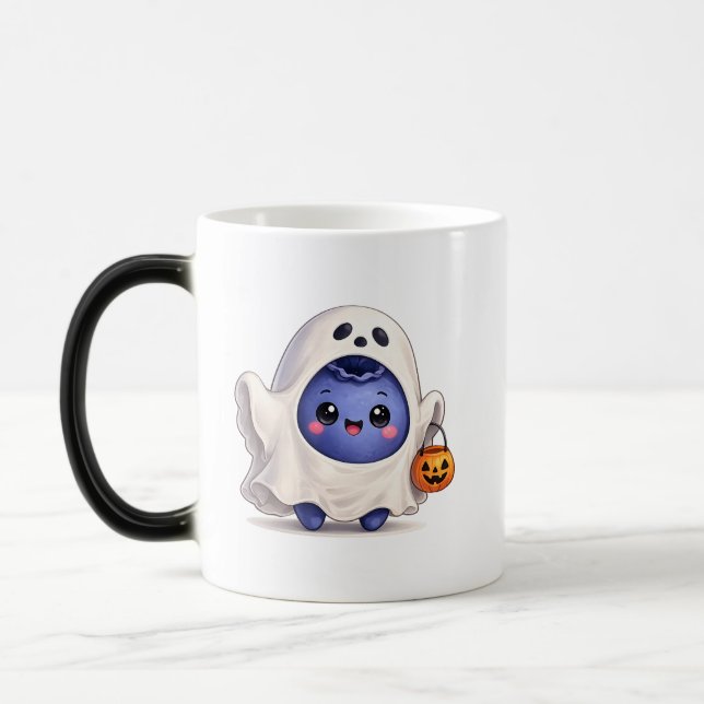 Söt Spök Halloween Mugg (Vänster)