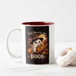 Söt spök Halloween Två-Tonad Mugg