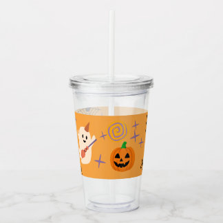 Söt spök-kontorsfamilj Halloween-fest Take Away Mugg
