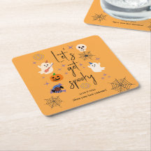 Söt spök-kontorsfamilj Halloween-fest