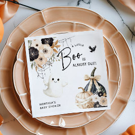 Söt spök- och blomster Halloween-bebisfest Pappersservett