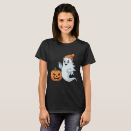 Söt spök- och pumpa Halloween-t-shirt T Shirt