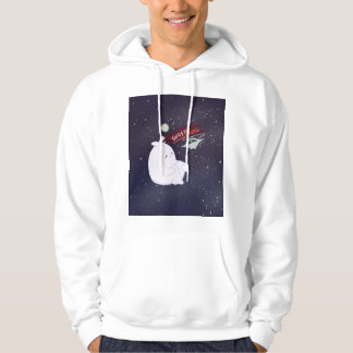 Söt spök- och UFO-tröja för vuxna Hoodie