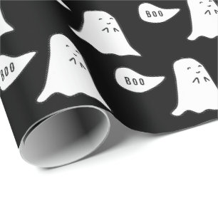 Söt spök-säg-Buu-mönster Halloween Presentpapper