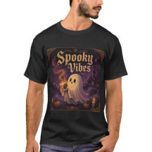 Söt spök tee med lykta för Halloween.
