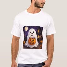 Söt spök-trick eller treat Halloween-fest t-shirt