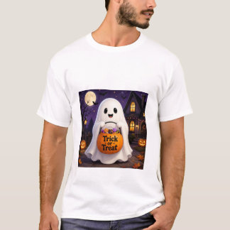 Söt spök-trick eller treat Halloween-fest t-shirt