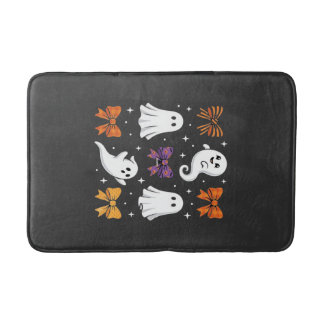 Söt spökdesign med slingor Halloween_1 Badrumsmatta