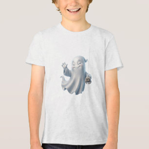Söt spökdesign med spindel Halloween skrämmande te T Shirt