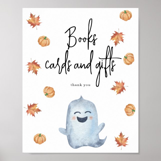 Söt spöke - Böcker kort och presenter Poster (Framsidan)