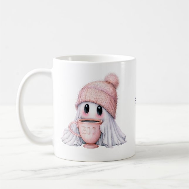 Söt Spöke Boo-Mugg Kaffemugg (Vänster)