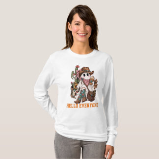 Söt spöke " Hej alla " T Shirt