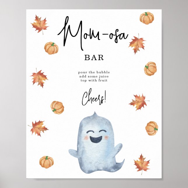 Söt spöke - mamosa bar poster (Framsidan)