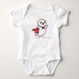 Söt spöke med röd kappa t shirt