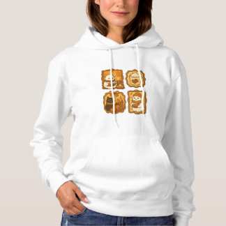 Söt spöke och katt under hösten | Mysig höst T Shirt