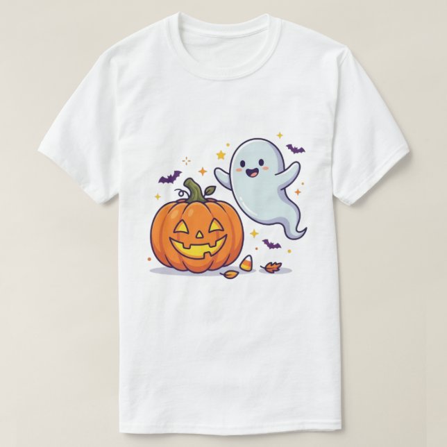 Söt spöke t shirt (Design framsida)