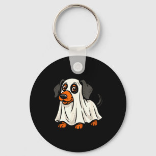 Söt spöken hund halloween dachshund nyckelring