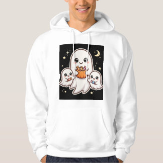 Söt spökfamilj Halloween-hoodie Hoodie