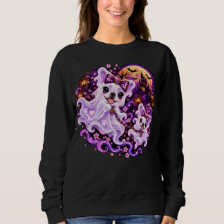 Söt spökfransk mamma Halloween-skjorta T Shirt