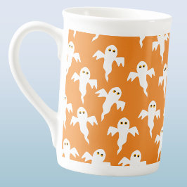 Söt spökhalloween benporslin mugg