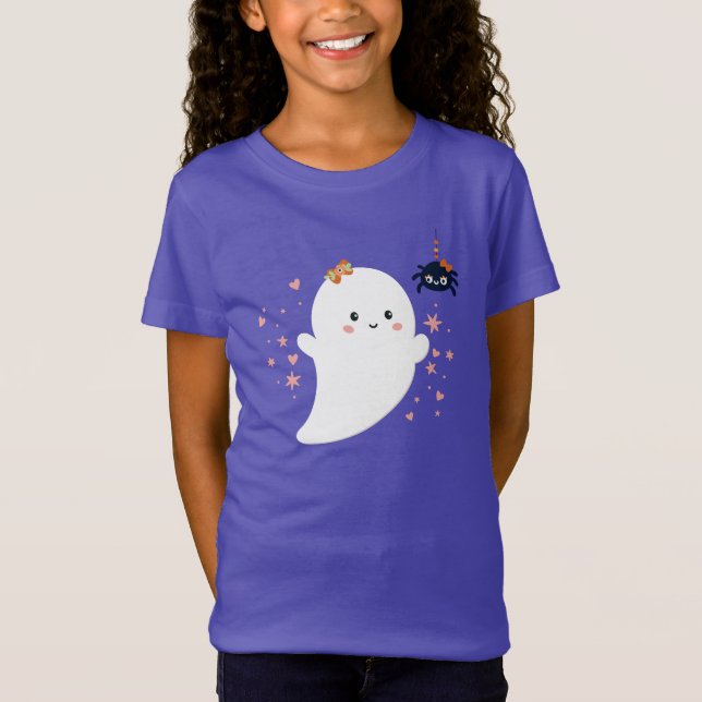 Söt spökhalloween t shirt (Framsida)