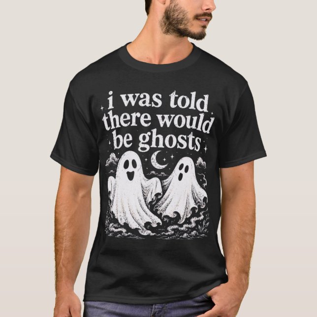 Söt spökhalloween-tröja t shirt (Framsida)