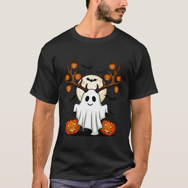 Söt spökhjort t shirt (Framsida)