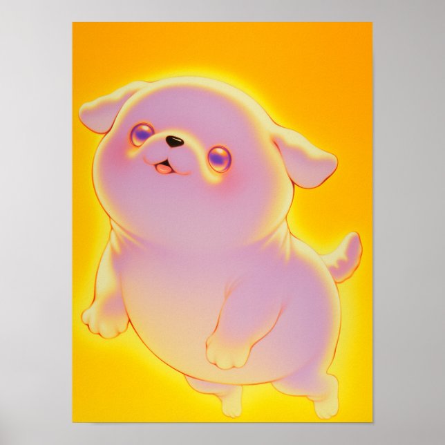 Söt spökhund poster (Framsidan)