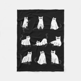 Söt spökkat Rolig Halloween-design spökkat Fleecefilt