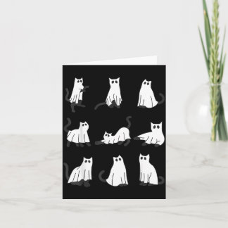 Söt spökkat Rolig Halloween-design spökkat Kort