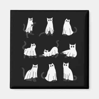 Söt spökkat Rolig Halloween-design spökkat Magnet