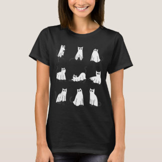 Söt spökkat Rolig Halloween-design spökkat T Shirt