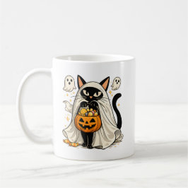 Söt spökkat trick or treat Halloween Kaffemugg