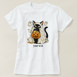 Söt spökkat trick or treat Halloween T Shirt