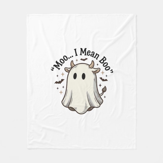 Söt spökko Halloween-mö, menar du bu-tröja Desi Fleecefilt (Framsidan)