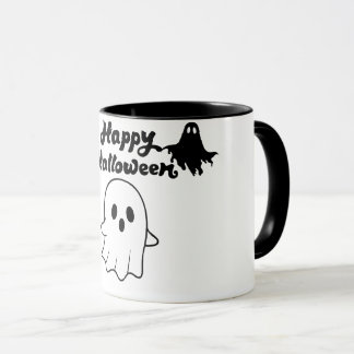 Söt spöklik ande Glad Halloween kaffemugg