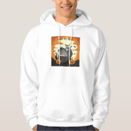 Söt spöklik Halloween-fladdermusfest Hoodie