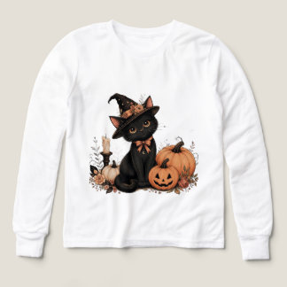 Söt spöklik Halloween-huvtröja med spöke T Shirt